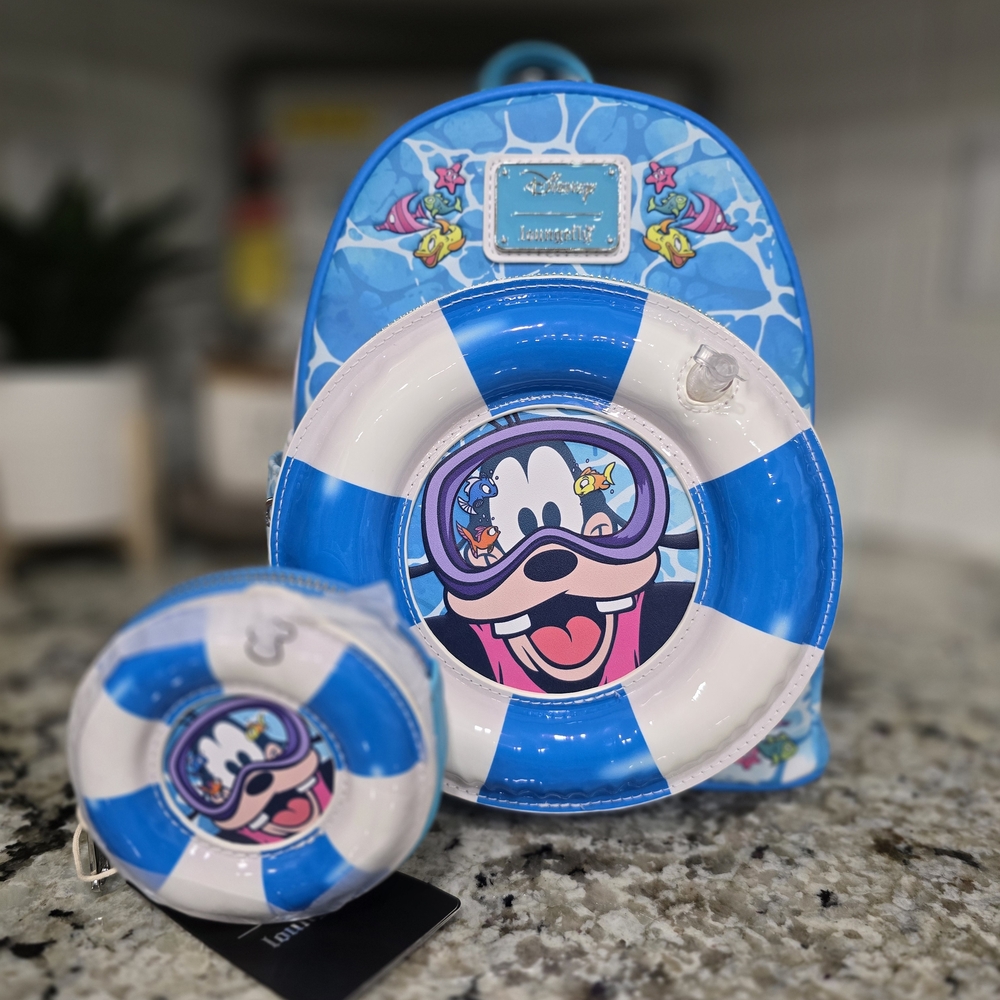 Loungefly Disney Goofy Floatie Mini Backpack And Coin Purse